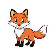 Fox vector Clipart isolated design illustration