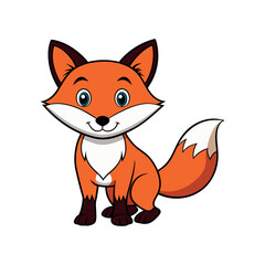 Fox vector Clipart isolated design illustration