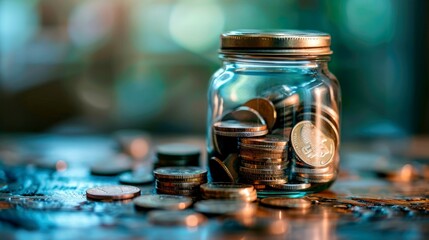 Abstract background finance  chart coin