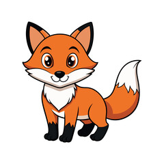 Fox vector Clipart isolated design illustration