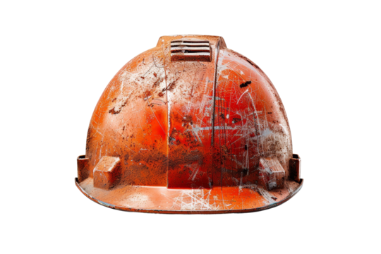 Old Rusty Construction Hard Hat