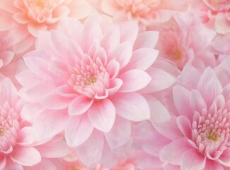 Cute floral background, seamless repeat pattern design, pink wallpaper with flowers