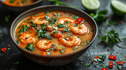 Tom Yum hot traditional Soup