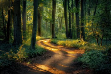 Obraz premium road in the woods