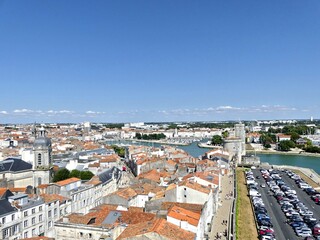 Fototapeta premium La Rochelle - Visit the magnificent city of La Rochelle on France's Atlantic coast - View of the city