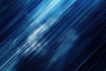 Fototapeta premium Abstract blue and white diagonal lines background.