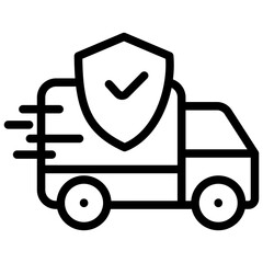 Delivery insurance icon