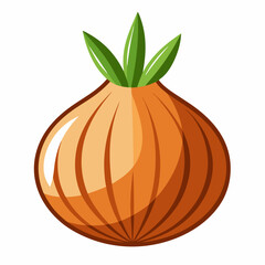 Onion art vector