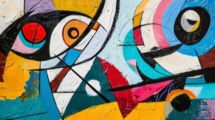 Fototapeta premium abstract colorful painting as background