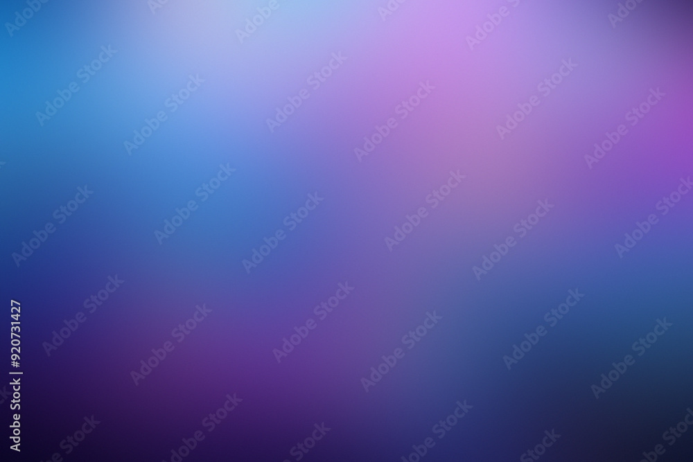 Poster soft gradients of blue and purple create a calming atmosphere, showcasing vibrant colors blending to