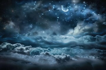 A galaxy-themed image showcasing a planet against a dynamic purple space background with stars, symbolizing the vastness of universe. Beautiful simple AI generated image in 4K, unique.