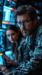 Obraz premium Incident Response and Cybersecurity Operations, incident response and cybersecurity operations with an image showing security teams coordinating response efforts during a cyber attack