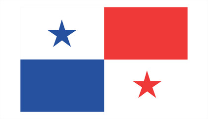 Panama flag in official colors and proportion correctly vector
