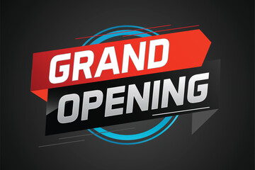 coming soon grand opening word concept vector illustration with megaphone and 3d, web, mobile app, poster, banner, flyer, background, gift card, coupon, label, wallpaper

