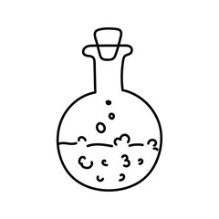 Potion. Vector illustration in doodle style