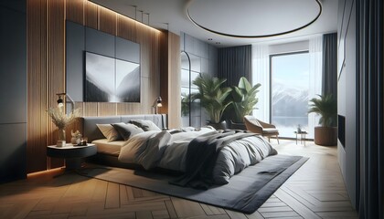 Elegant Luxury Kitchen Interior Design: Modern Furniture, Chic Decor, and Sophisticated Style