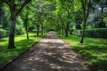 Germany, Mecklenburg-Western Pomerania, Ruegen, Bergen, Alley, cobblestone street. Beautiful simple AI generated image in 4K, unique.