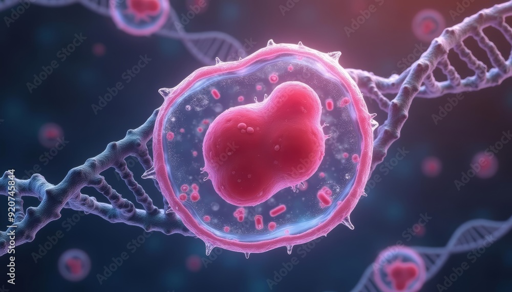 Poster exploring the intricate world of dna and cells