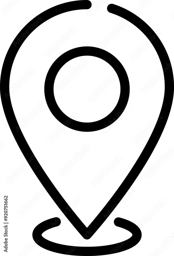 Poster pointer icon. linear symbol.