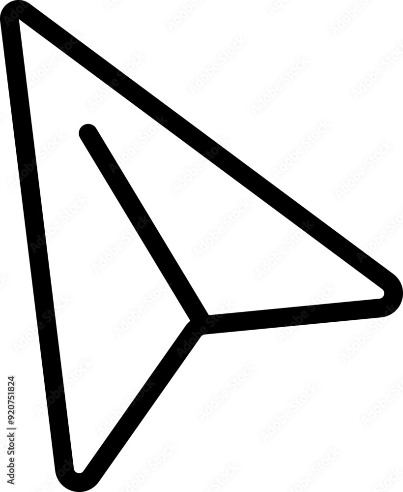 Poster pointer icon. linear symbol.