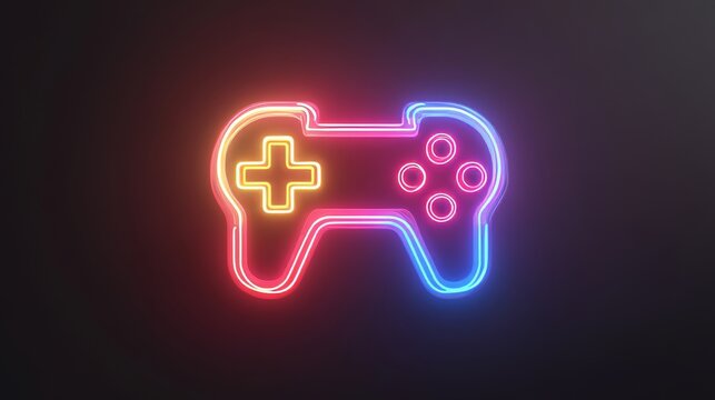80s arcade neon sign, vibrant colors, pixel art elements, gaming nostalgia