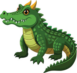 Fototapeta premium Realistic crocodile Vector Art
