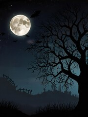 Fototapeta premium halloween night background