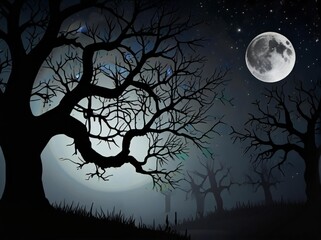 halloween night background