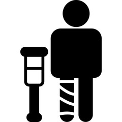 Broken Leg Icon