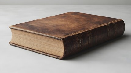 Obraz premium Simple 3D render of a book mockup set, featuring a single book placed at an angle, isolated on a clean white surface.