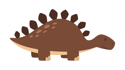 Vector isolated dinosaur. Flat illustration