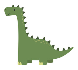 Naklejka premium Vector isolated dinosaur. Flat illustration