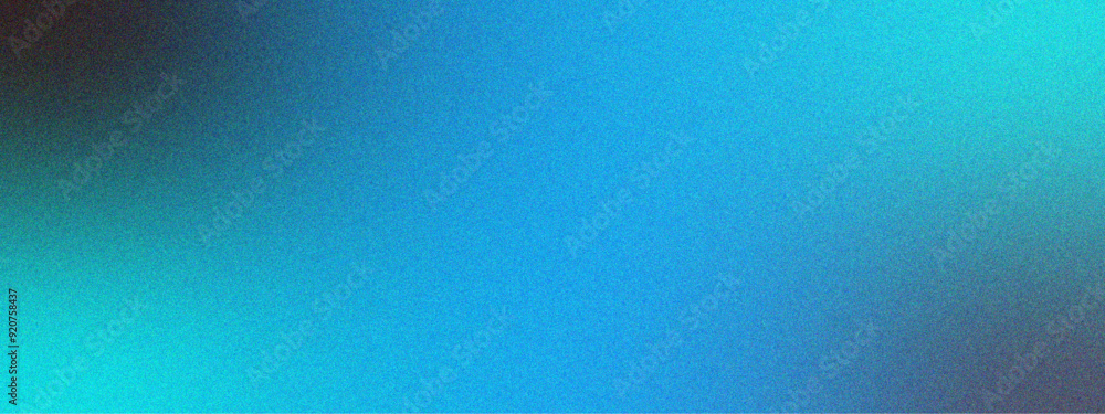Aufkleber Dark navy blue gradation with teal paint texture background with minimal design. Grainy color gradient wave background, color banner poster cover design, copy space.
