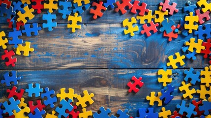 The image features a collection of colorful puzzle pieces against an abstract backdrop, evoking feelings of creativity and craftsmanship.