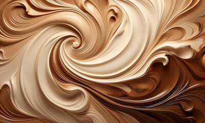 coffee and milk swirl background