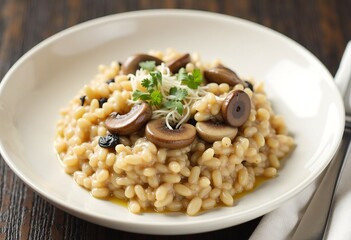 Homemade Mushroom Risotto | Italian Cuisine | Food Blogger | Foodie | Risotto Dinner