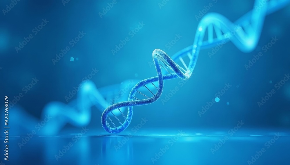 Aufkleber exploring the blueprint of life dna in motion