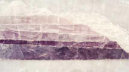   A focused image of artwork featuring a majestic mountain at its center and a tranquil sky as the backdrop