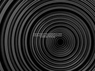 Abstract futuristic dark black background with wave design. Realistic 3d wallpaper with luxurious flowing lines. Perfect background for posters, websites, brochures, banners, applications, etc.