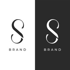 Initial letter element abstract template logo design with geometry. Modern, minimalist and luxury artistic symbol.