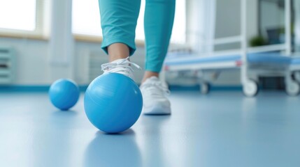 Functional rehabilitation exercises with practical applications for healthcare physical therapy and wellness programs  Concept of physiotherapy recovery and active lifestyle