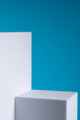 3d geometric standing Product display Cosmetic