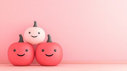 Abstract pumpkin design with symmetrical geometric shapes clean and modern composition