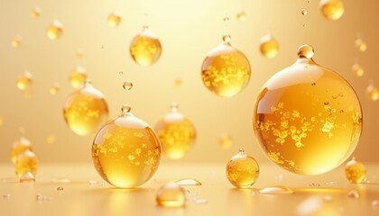  Golden droplets of joy falling from the sky