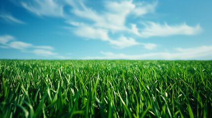 Obraz premium green_lawn_in_a_park