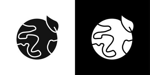 earth environment icon logo set vector