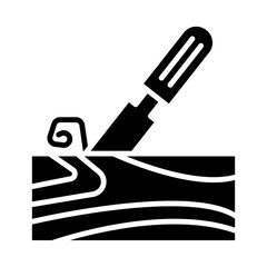 Wood Carving glyph icon