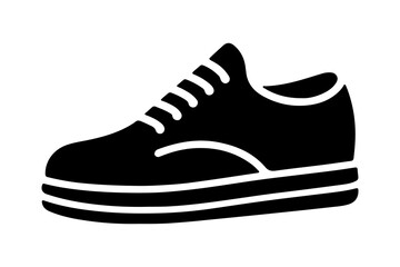 shoe icon silhouette vector illustration  isolated on transparent background- Generative AI