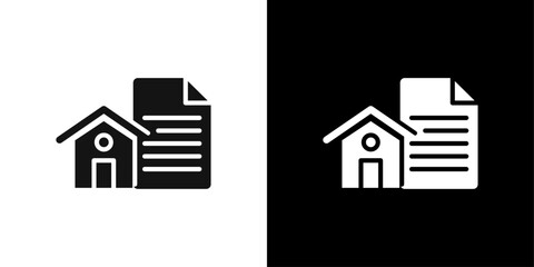 Mortgage loan icon logo set vector