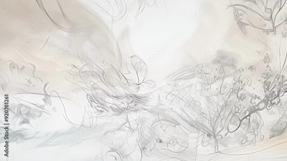 Poster swirling patterns and gentle hues create a calming visual experience in a tranquil environment.